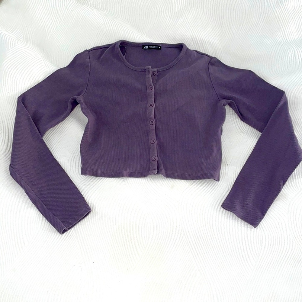 Zara Clearance❤️ Long sleeve cardigan top size M